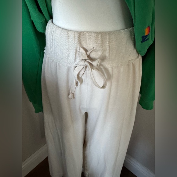 🌺Free People Cream Terry Goucho Pants - Picture 3 of 8
